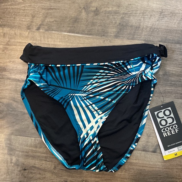 Coco Reef Impulse High Waist Rollover Bikini Bottom Summer Palm Medium NWT - Picture 5 of 6